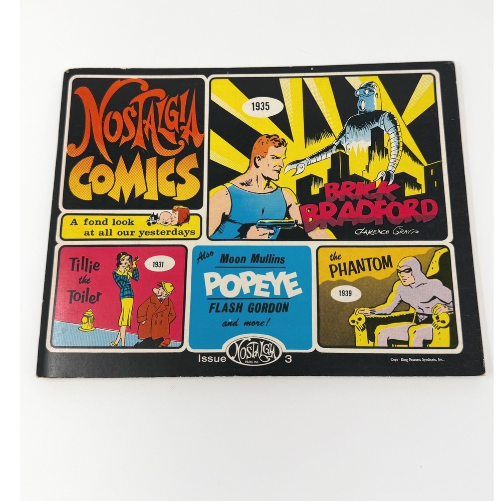 Nostalgia Comics Issue 3 1972 Phantom Popeye Flash Gordon Vintage Comic